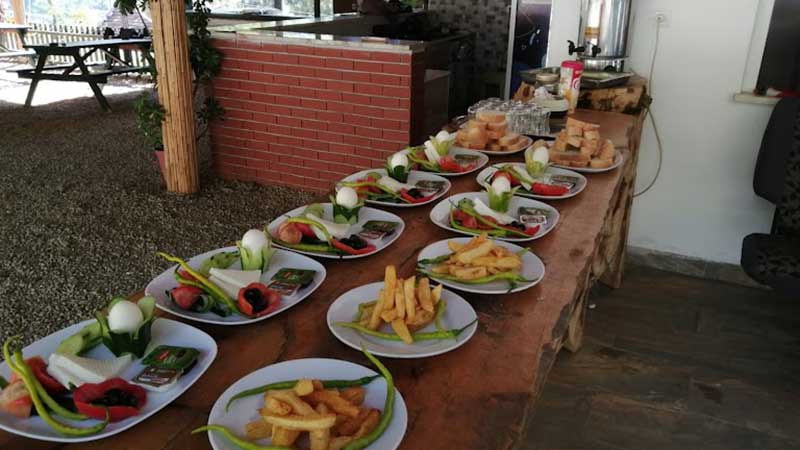 dalaman rafting breakfeast menu